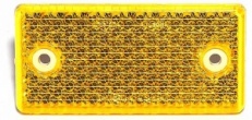 Катафот UP-60N желтый прямоугольный с отверствием
